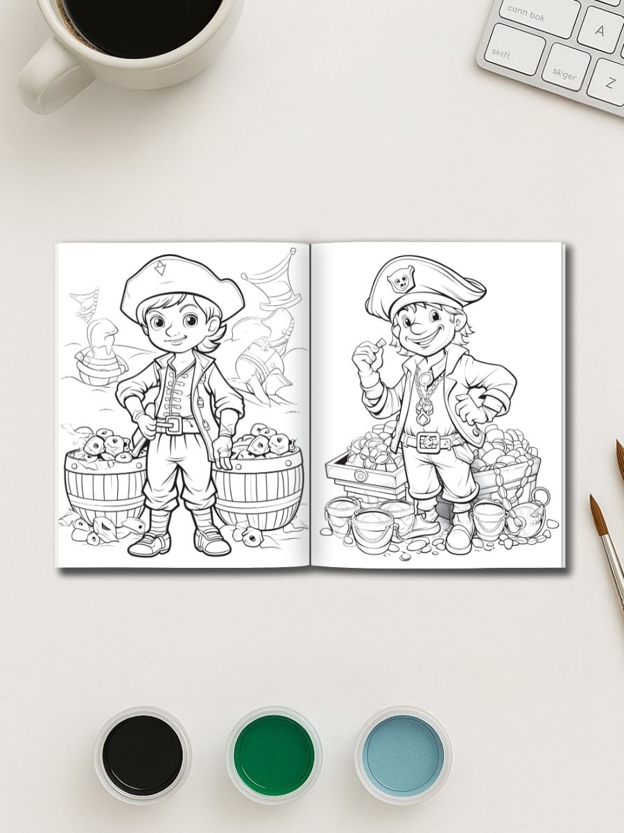Pirates Ahoy! – 50 Swashbuckling Coloring Pages – Bild 3