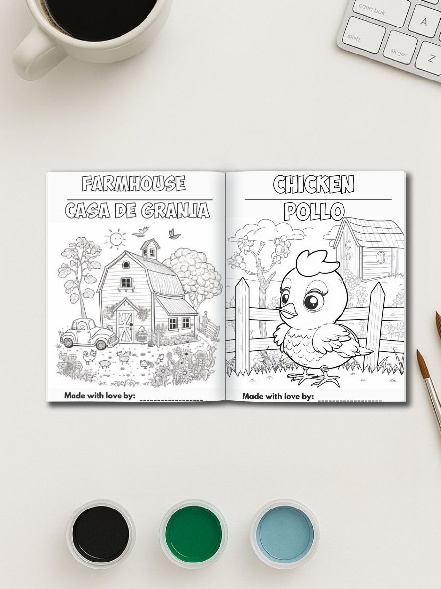 Barnyard Bilinguals Coloring and Learning Book – Bild 3