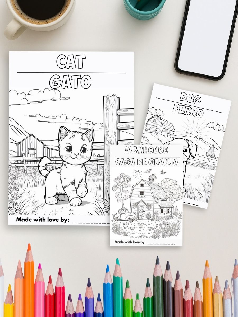 Barnyard Bilinguals Coloring and Learning Book – Bild 4